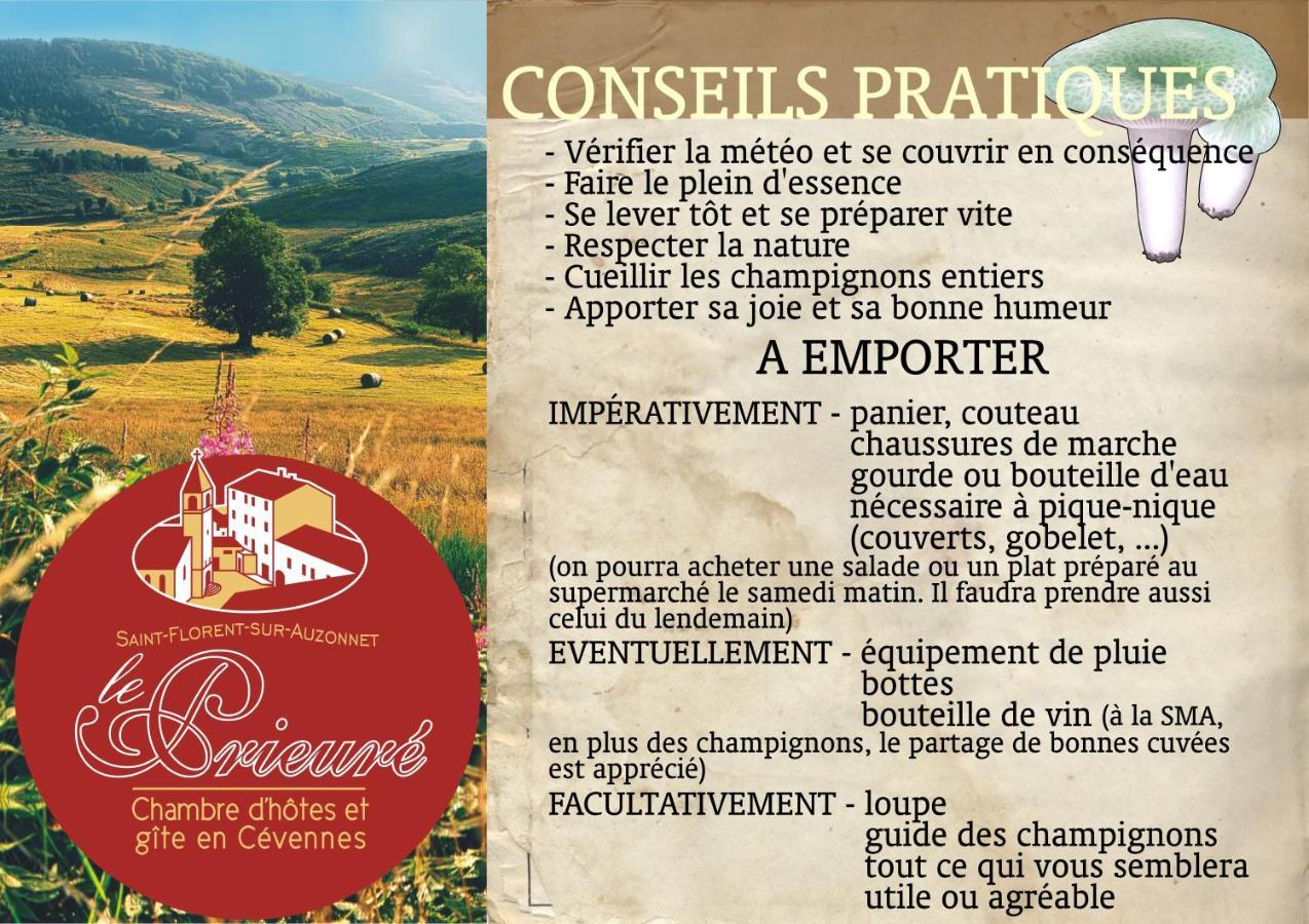 مبيت وإفطار Saint-Florent-sur-Auzonnet Le Prieure المظهر الخارجي الصورة